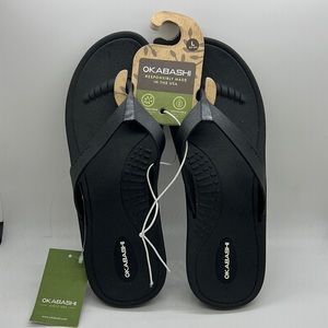 Okabashi Womens Sandals Black Large 9.5-10.5